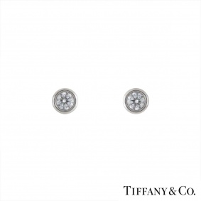 Tiffany & Co Diamond Stud Earrings in Platinum 0.56ct H/VS